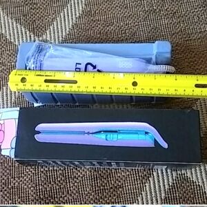 Mini tourmaline compact hair iron purple